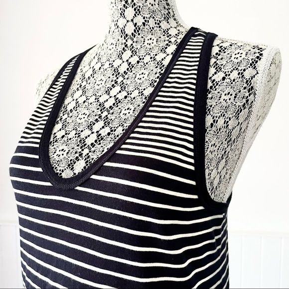 J. Crew Vintage Cotton Knit Striped V-Neck Tank Top Size S - Picture 3 of 11